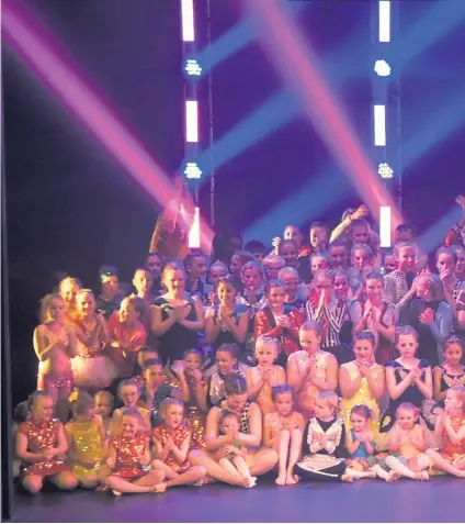  ??  ?? A dance school with studios in Hinckley and Barwell created a special show to celebrate its 65th anniversar­y.
