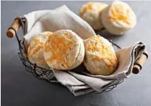  ?? PHOTO: 123RF ?? Golden savoury cheese scones are a lunchtime treat from New Zealand.