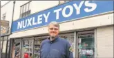  ??  ?? Richard Kay at Nuxley Toys, Gravesend; M&amp;S moved out of Gravesend