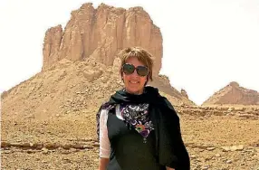  ??  ?? Marjory Woodfield has made a life in the heart of the desert in Saudi Arabia.