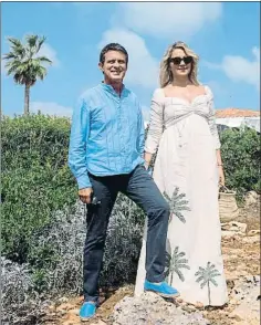 ?? EFE ?? Manuel Valls y Susana Gallardo, ayer en Menorca