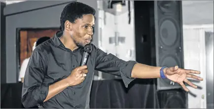  ?? Picture: SUPPLIED ?? AUDIENCE CHOICE: Catch comedian Luphelo Kodwa performing at the Comedy Night EL tomorrow at Wiseguys Pub and Grill