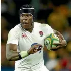  ??  ?? England’s Maro Itoje is not a man to mess with - even at training.