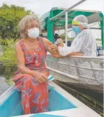  ?? AFP ?? Campaña de vacunación a orillas del Río Negro, en Amazonas/