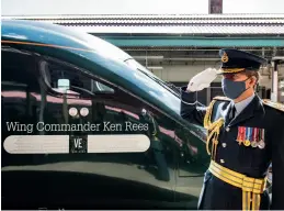  ?? (Jack Boskett) ?? GWR Class 800/3 800310 was named Wing Commander Ken Rees at Swansea on May 7.