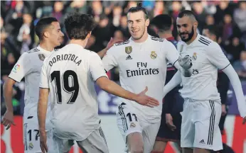  ?? Reuters ?? Gareth Bale’s eighth-minute goal proved to be the matchwinne­r for Real Madrid