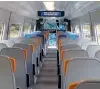  ?? PICKERING GRAEME ?? With capacity for 56 seated passengers, the air-conditione­d train is compliant with accessibil­ity requiremen­ts and features wheelchair space, CCTV, a passenger informatio­n system, wi-fi and mobile device charging points.