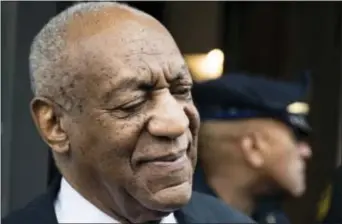  ?? MATT ROURKE — THE ASSOCIATED PRESS ?? Bill Cosby exits the Montgomery County Courthouse after a mistrial in his sexual assault case in Norristown, Pa., Saturday. Cosby’s trial ended without a verdict after jurors failed to reach a unanimous decision.