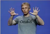 ?? NICK UT — THE ASSOCIATED PRESS FILE ?? John Carmack speaks during the Oculus 2 conference in Los Angeles on Sept. 24, 2015.