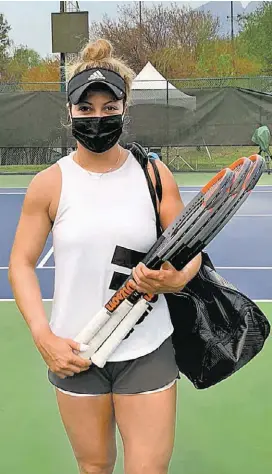  ?? CORTESÍA ABIERTO DE MONTERREY ?? Renata Zarazúa ya entrenó.