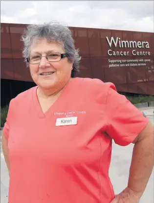  ?? Picture: PAUL CARRACHER ?? GRATEFUL: Wimmera Cancer Centre nurse and cancer survivor Karen Sanderson will lead a minute’s silence at Horsham Mother’s Day Classic on Sunday.