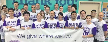  ?? SUPPLIED ?? The volunteer team at TELUS is growing as people are donating their time to the Greater Vancouver Food Bank.