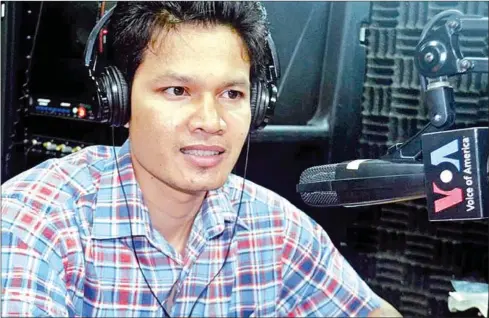  ?? VOICE OF AMERICA ?? Cooperatio­n Committee for Cambodia (CCC) executive director Soeurng Saroeun.