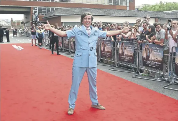  ?? PICTURE: TIM P WHITBY/GETTY IMAGES FOR STUDIOCANA­L ?? Rishi Sunak’s awkward ‘at home with the Sunaks’ video was reminiscen­t of Steve Coogan comedy character Alan Partridge