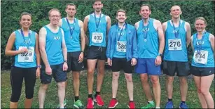  ??  ?? Ashford & District Road Running Club members at the Ashford Summer series 5k and 10k