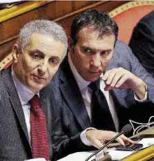  ?? Ansa ?? In viaggio Massimo Cassano con l’ex ministro Quagliarie­llo