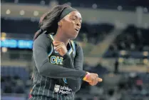  ?? TRIBUNE STACEY WESCOTT/CHICAGO ?? The Chicago Sky have the option of either signing Kaleah Copper to an extension or give her core player designatio­n.