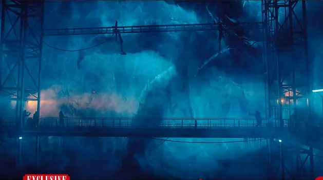  ??  ?? BRIDGE TOO FAR Monsters in the mist; Millie Bobby Brown as Madison Russell (below).