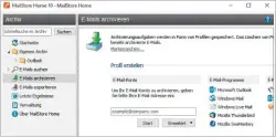  ??  ?? Mailstore Home erstellt Kopien Ihrer Mailkonten: unabhängig davon, ob diese als POP3 oder IMAP konfigurie­rt sind und welches Mailprogra­mm Sie verwenden.