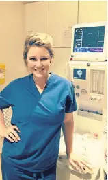  ??  ?? MUCH AT STAKE: Jenny Loverock is living her calling as a nurse who is passionate about women’s health