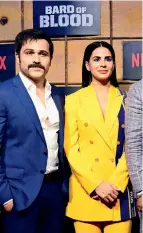  ??  ?? Emraan Hashmi with Kirti Kulhari, Viineet Ku