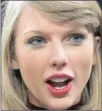  ??  ?? Taylor Swift and her real-life brows.