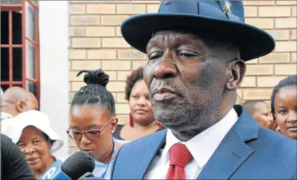  ?? Picture: LULAMILE FENI ?? ACTION MAN: New Police Minister Bheki Cele has hit the ground running with his determinat­ion to waste no time in solving the Senzo Meyiwa murder case