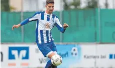  ?? FOTO: STROHMAIER ?? Dario Nikolic traf gegen Löchgau zum zwischenze­itlichen 0:1.