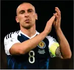  ??  ?? Scott Brown won 55 caps for Scotland during his internatio­nal career