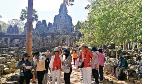  ?? HIN PISEI ?? Ticket sale revenue from the Angkor Archaeolog­ical Park dropped more than 10 per cent year-on-year.