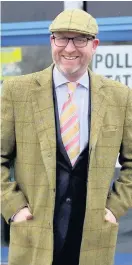  ??  ?? PAUL Nuttall became known for dressing in tweed during the Stoke Central by-election.
He said this was how he usually dressed when he was not wearing an ordinary suit inside the European Parliament.
“I have always dressed like that. For years.
The...