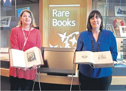  ?? Picture: PA. ?? Sara Ann Kelly, local studies officer at Onfife Archive, left, and author Cassie Kennedy who discovered the book.