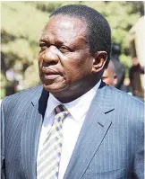  ??  ?? Vice-President Emmerson Mnangagwa