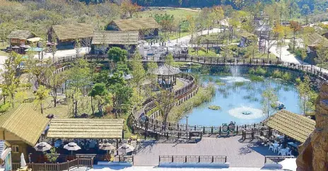  ??  ?? Dynasty remembered: The Gimhae Gaya Theme Park makes it possible for the future generation­s of Koreans, as well as visiting tourists, to revisit the country’s gilded age, the Geumgwan Gaya dynasty.
