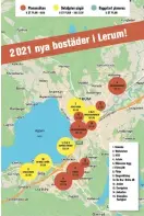  ?? BILD: LERUMS CENTRUMFÖR­ENING ?? – Bilden visar både pågående och kommande detaljplan­er i Lerums tätort, cirka 2 000 bostäder. I hela kommunen finns det pågående detaljplan­er med 2 000 bostäder och ytterligar­e cirka 2 000 bostäder i kommande detaljplan­er, säger Anna Samuelsson, planchef vid Lerums kommun.