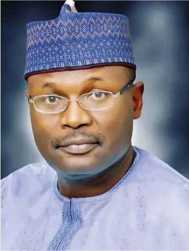  ??  ?? INEC Chairman, Prof. Mahmood Yakubu