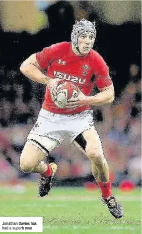  ??  ?? Jonathan Davies has had a superb year