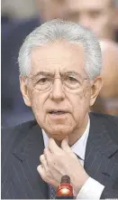  ?? GREGORIO BORGIA/AP ?? El primer ministro Mariano Monti.