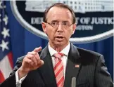  ??  ?? ROD ROSENSTEIN