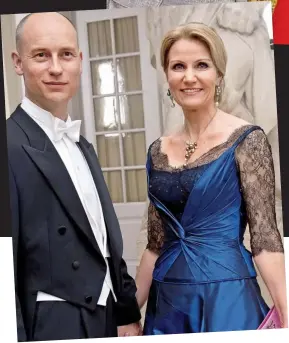  ??  ?? Controvers­y: Stephen and wife Helle when she was Danish PM