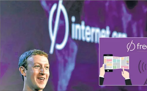  ?? CEDOC PERFIL ?? INTERNET DE
SEGUNDA. Se ha criticado el sistema Free Basics, creado por Facebook e implementa­do en tres países de Latinoamér­ica como una manera de confundir a la red en general con la red social más popular.
