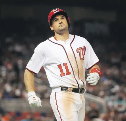  ?? MIKE EHRMANN/GETTY IMAGES ?? When Ryan Zimmerman became the Nationals’ career home run leader with 235, he surpassed a mark held by Vladimir Guerrero — who slugged for the Expos, but never played in Washington.