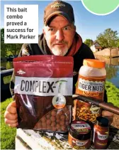  ??  ?? This bait combo proved a success for Mark Parker