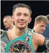  ??  ?? NUMBER 4: Gennady Golovkin