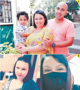  ?? FOTOS: EL HERALDO ?? (1) Tania temió mucho perder la vida por el covid-19 y no volver a ver a su hijo y a su esposo, al recuperars­e los abrazó sin soltarlos.
(2) Sufrió de una neumonía silenciosa y casi pierde la vida.