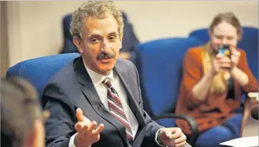  ?? Al Seib Los Angeles Times ?? CITY ATTY. Mike Feuer spoke candidly about the violence in Virginia and the importance of solidarity.