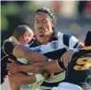  ?? Photo: Getty Images ?? Closed down: There’s no way through for Auckland’s Ben Lam against Wellington yesterday.