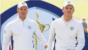  ??  ?? Henrik Stenson and Justin Rose look a likely pairing once more.