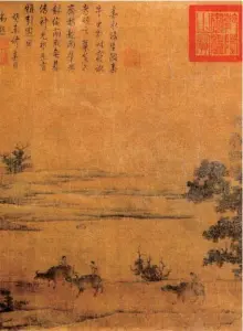  ?? (Photo by VCG) by Qi Xu, Northern ?? A portion of the painting Grazing by the River Song Dynasty (960-1127)