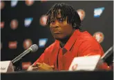  ?? Santiago Mejia ?? Reuben Foster has been charged with four crimes in two states in a month. Questions about his off-the-field issues led other teams to avoid him in last year’s draft.